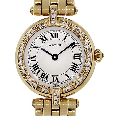 ' cartier womens gold watches|cartier diamond ladies watches.